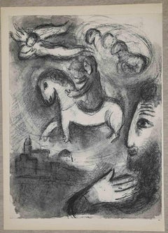 Vintage  Vision Of Zachariah - Lithograph by Marc Chagall - 1960s