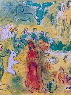 “Wedding feast in the cave of the nymphs, ” Daphnis et Chloé (Cramer 46), Diptych