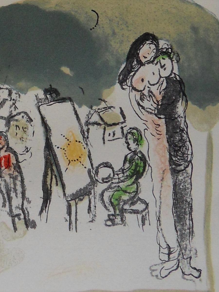 Wedding in a Small Village - Original lithograph - (Mourlot #487) - Print by Marc Chagall