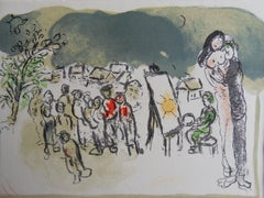 Matrimonio in un piccolo villaggio - Litografia originale - (Mourlot #487)