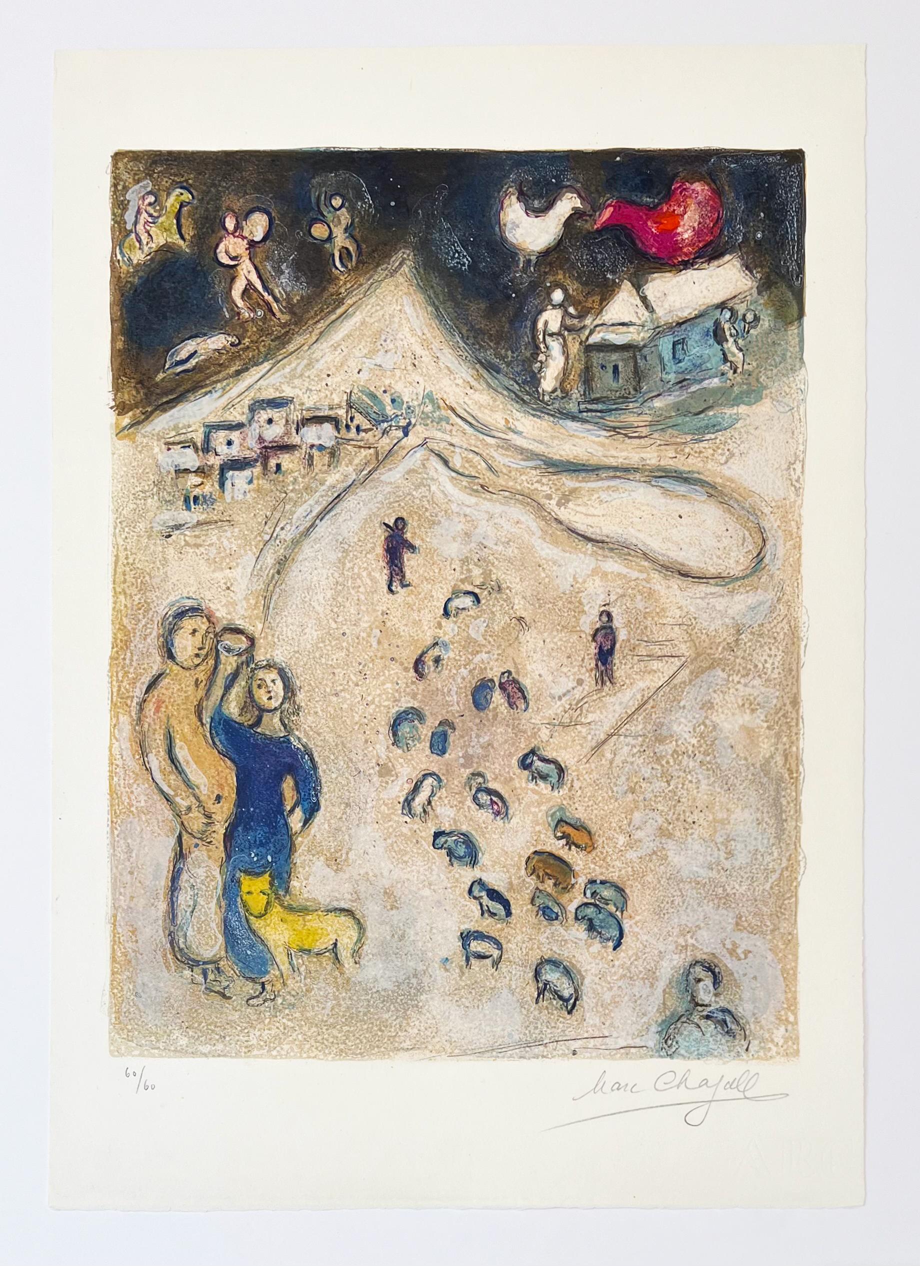 Winter, from Daphnis and Chloe - Print by Marc Chagall