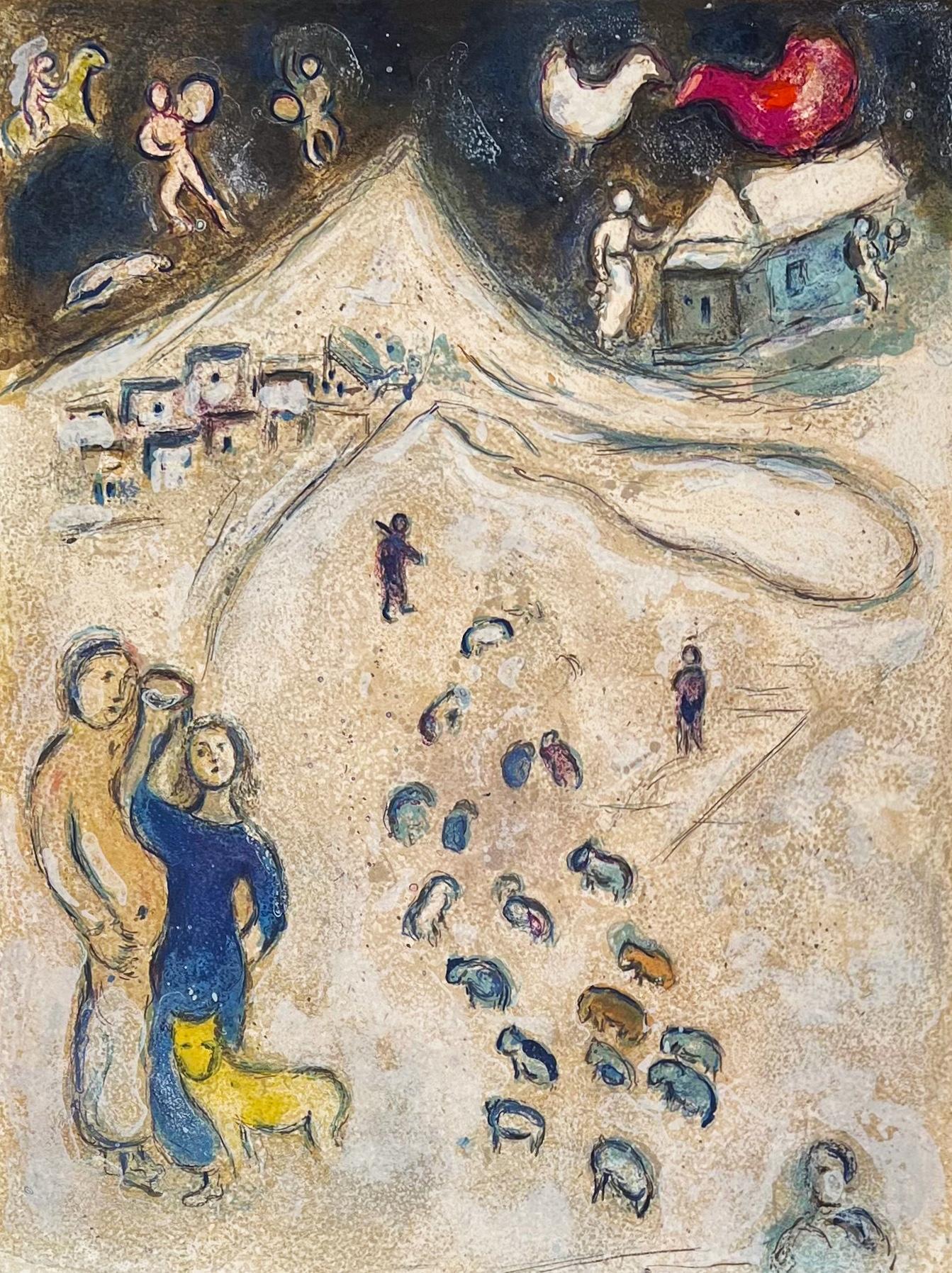 Marc Chagall Figurative Print - Winter, from Daphnis and Chloe