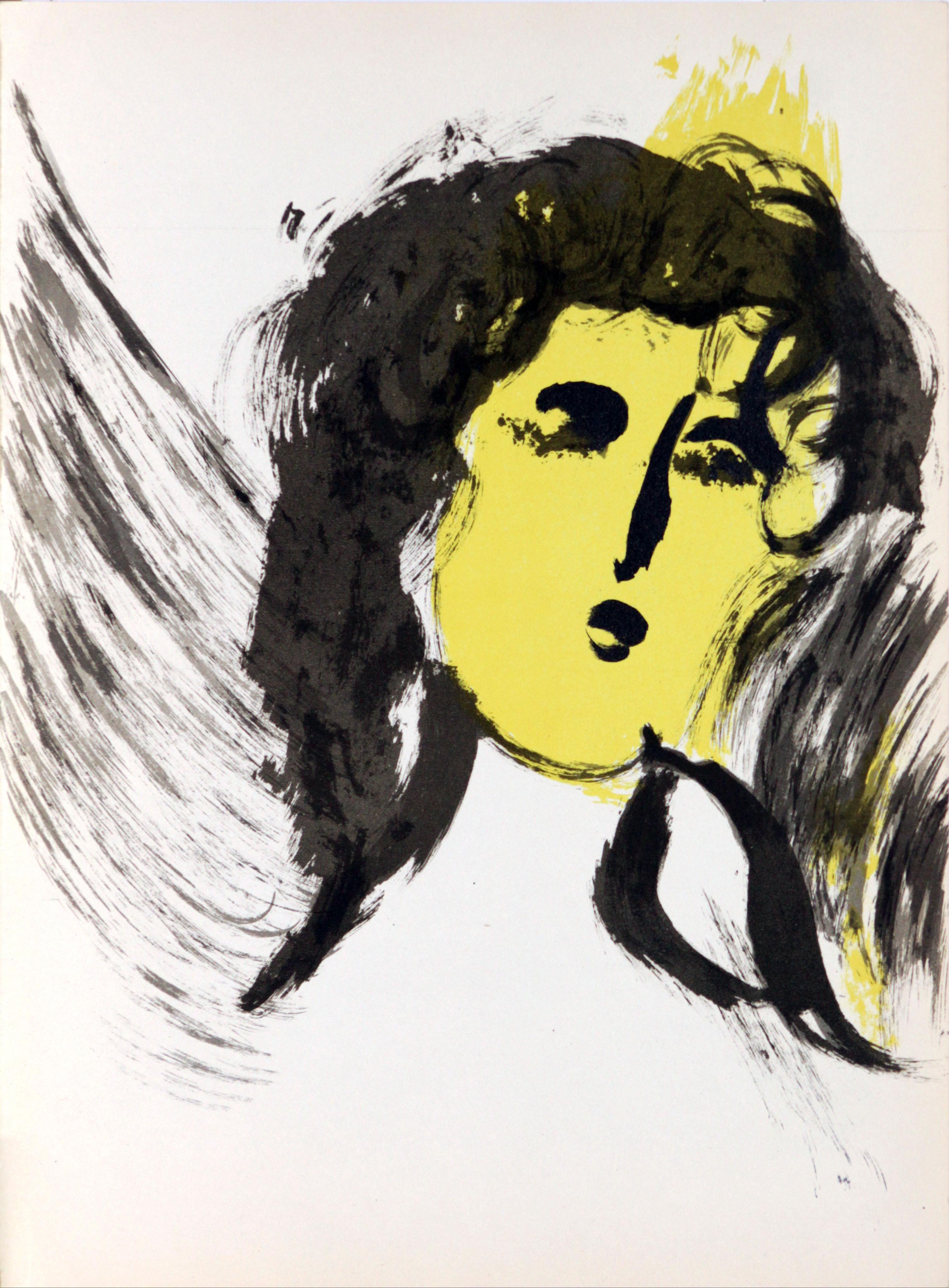 'Woman Angel' Lithograph from The Bible - Print by Marc Chagall