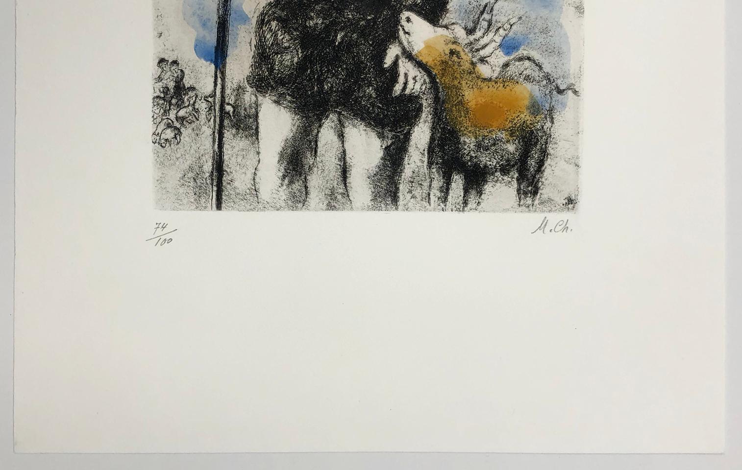 YOUNG SHEPHERD JOSEPH - Print by Marc Chagall
