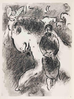 Zacharys Vision - Héliogravüre von Marc Chagall - 1960