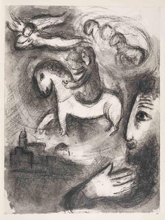 La visión de Zacarías - Heliograbado de Marc Chagall - 1960