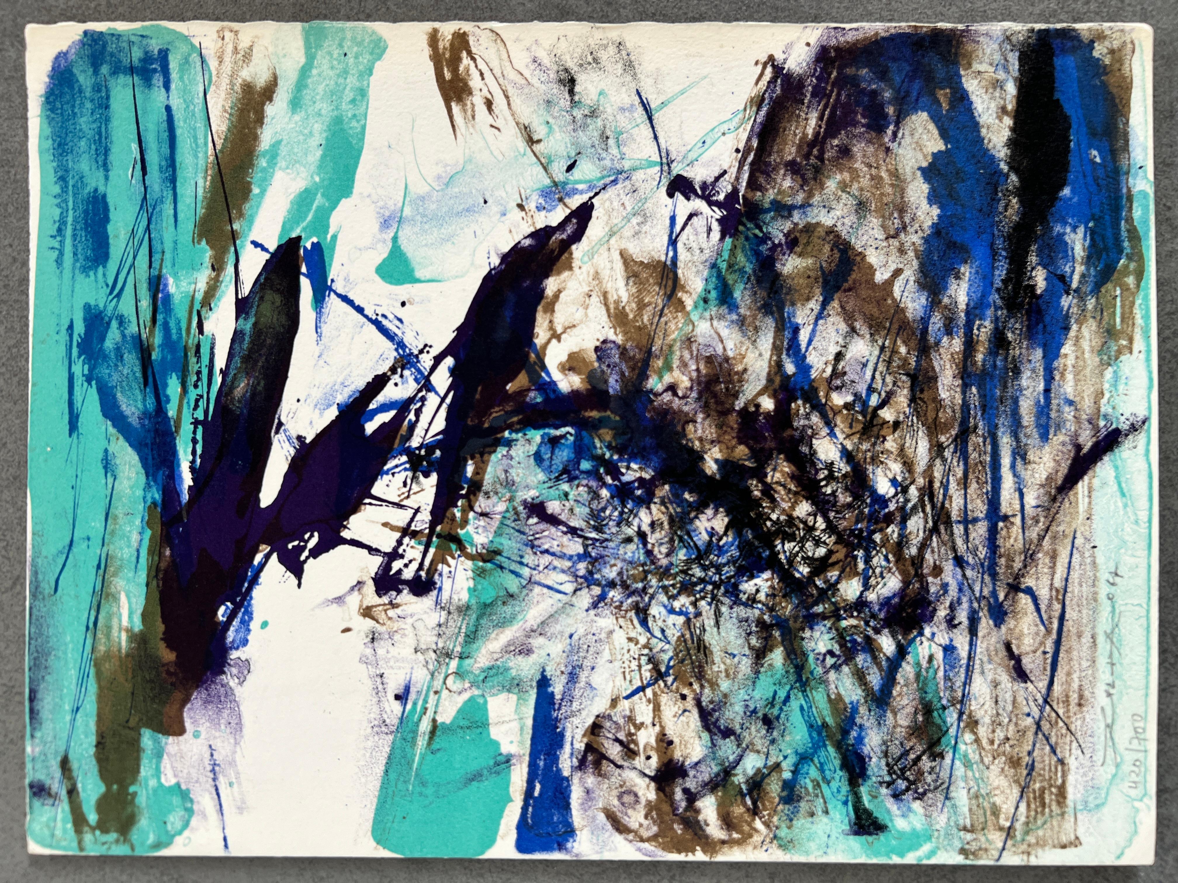 Zao Wou-Ki - Senza titolo - Print di Marc Chagall