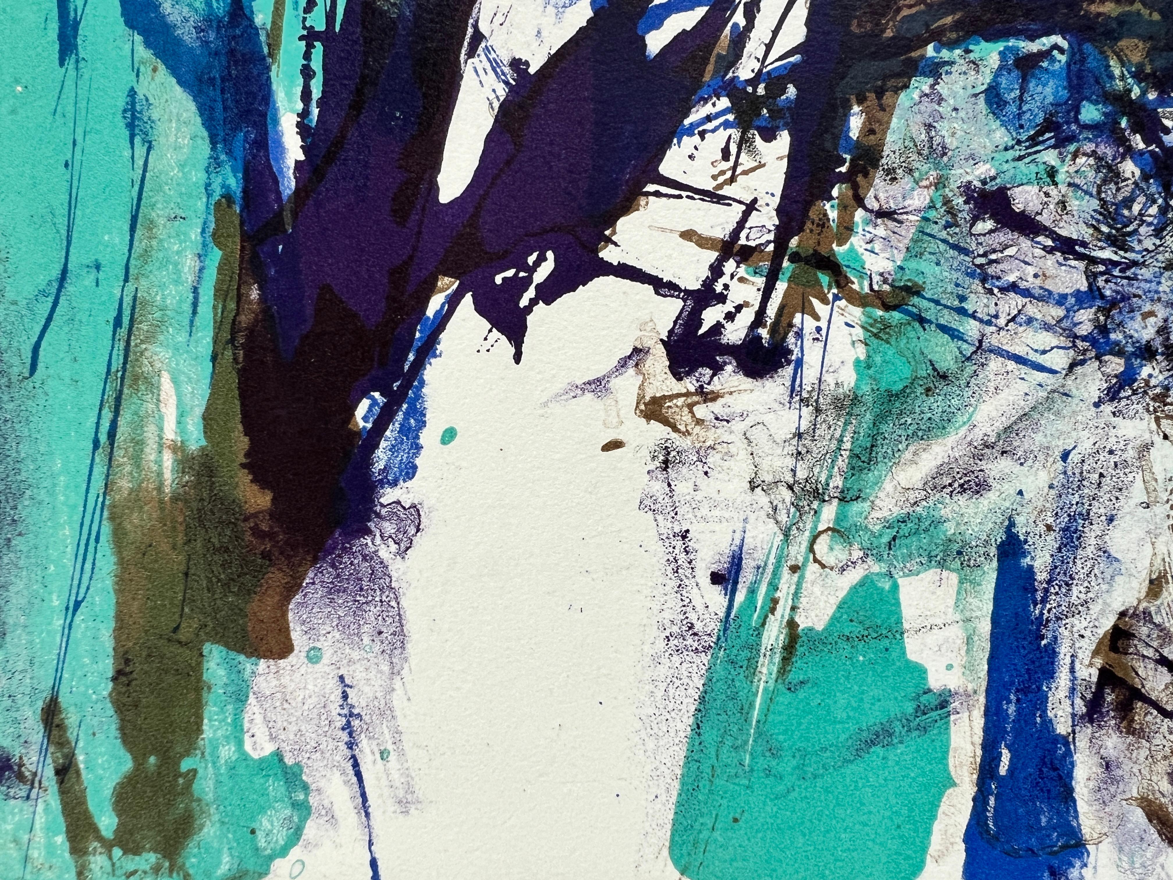 Zao Wou-Ki - Senza titolo - Print Simbolismo di Marc Chagall