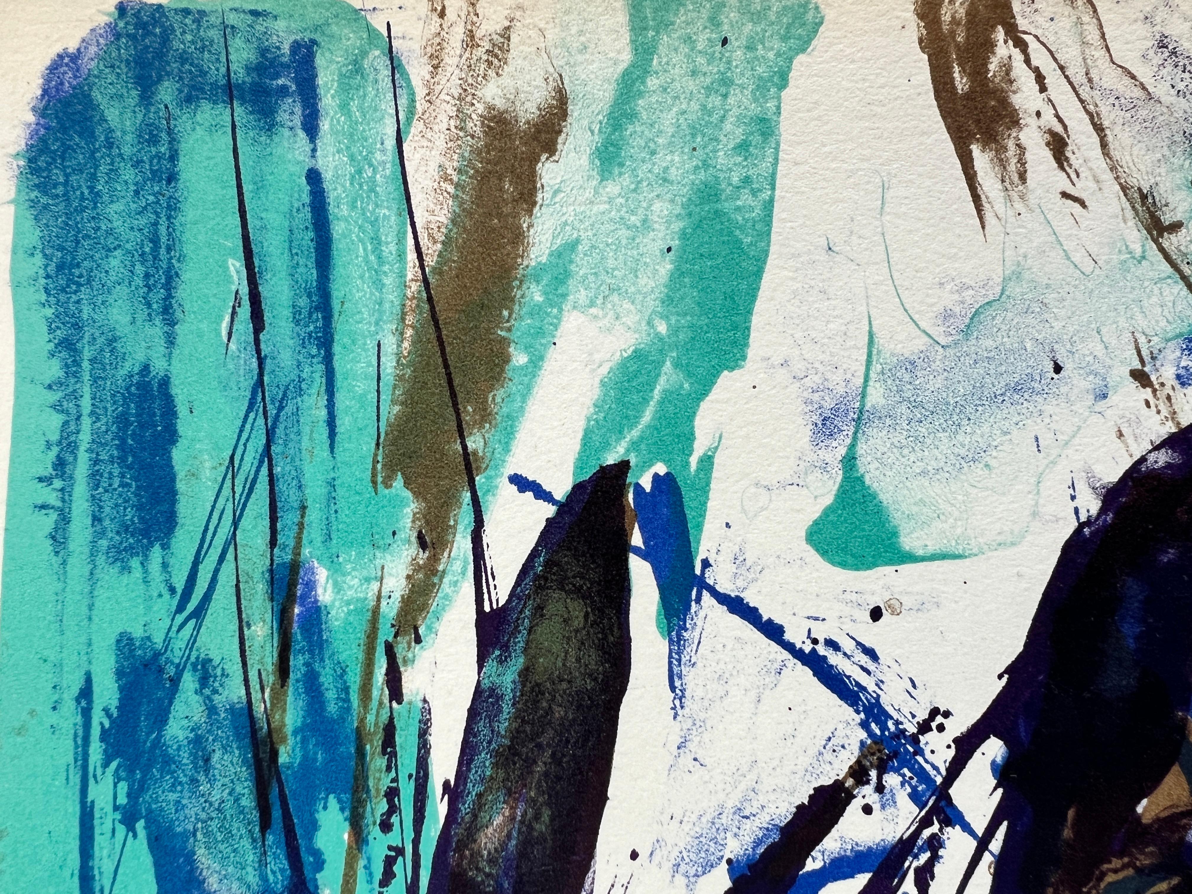 Zao Wou-Ki - Senza titolo - Print Nero di Marc Chagall