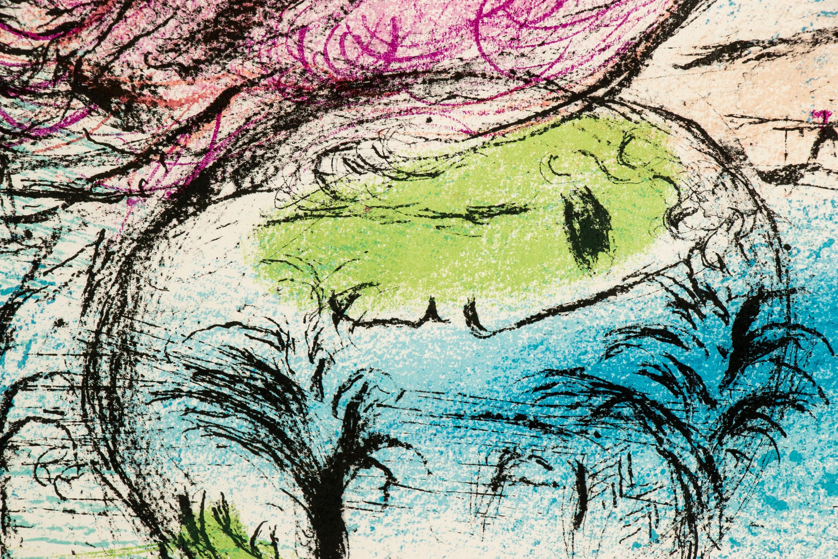 Marc Chagall Color Lithograph 