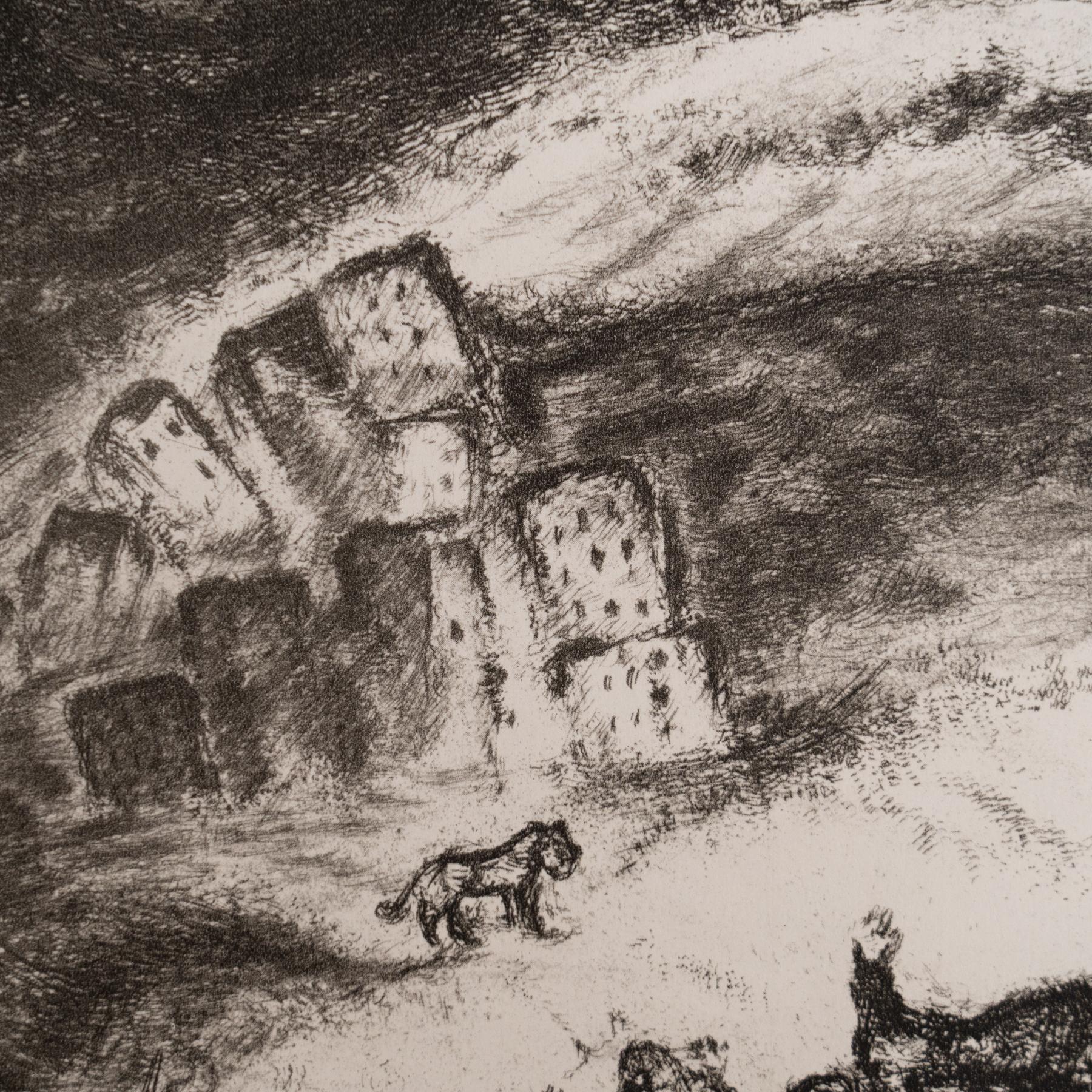 Set di 15 stampe eliografiche incorniciate della serie Bibbia del 1956 di Marc Chagall in vendita 7