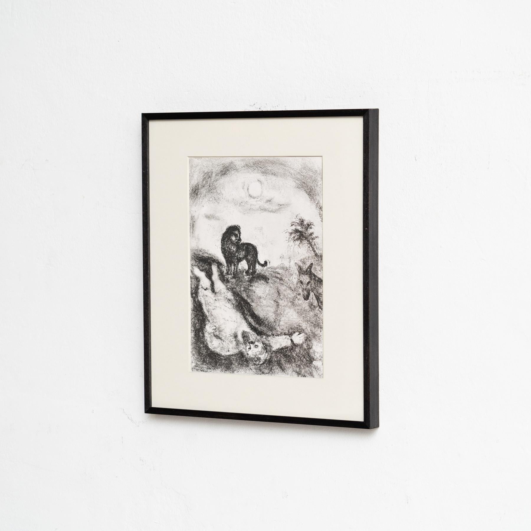 Set di 15 stampe eliografiche incorniciate della serie Bibbia del 1956 di Marc Chagall in vendita 13