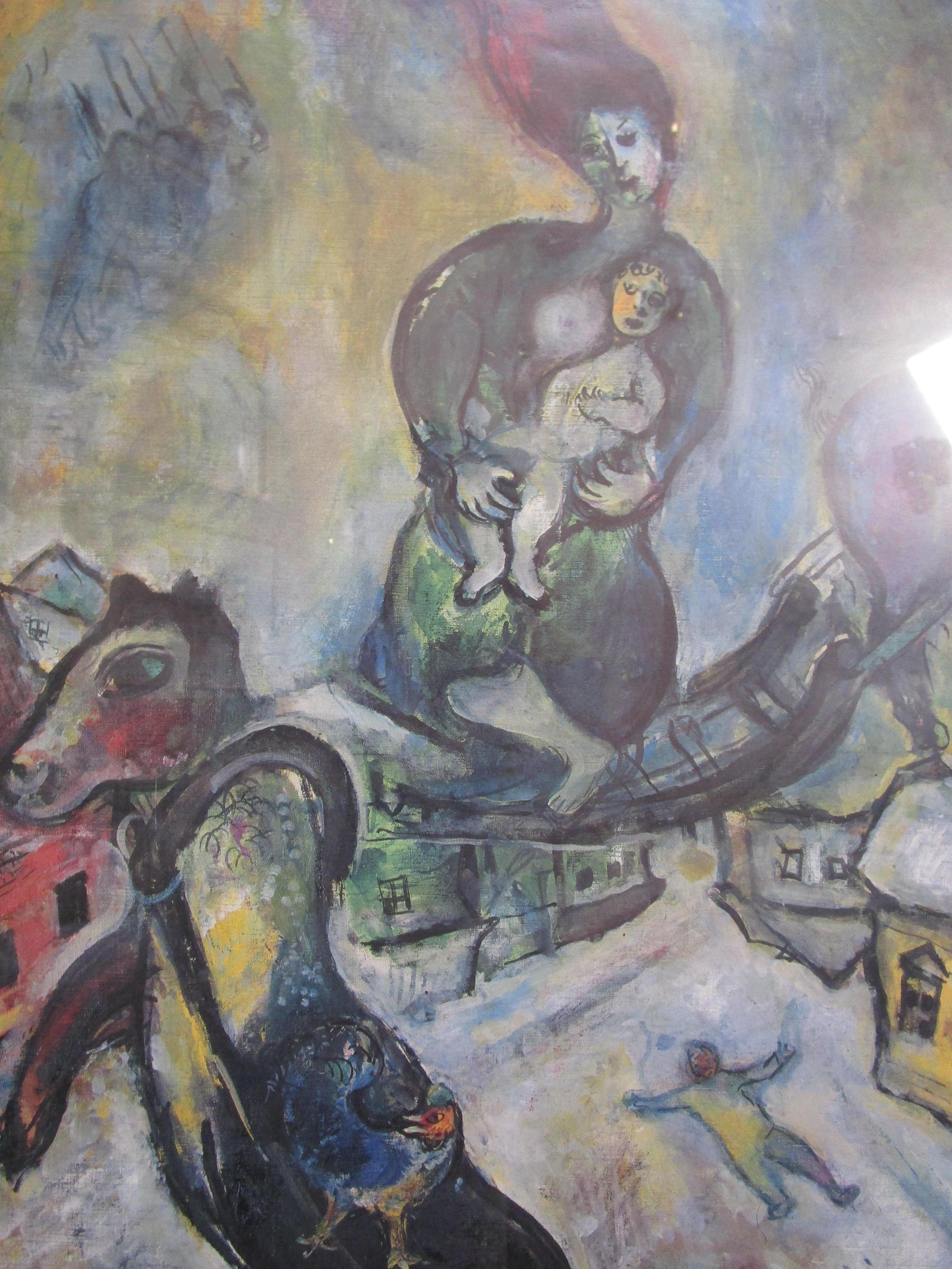 Marc Chagall Satz von Vintage Offset Lithos, Pompidou und Roma 1983 im Angebot 5