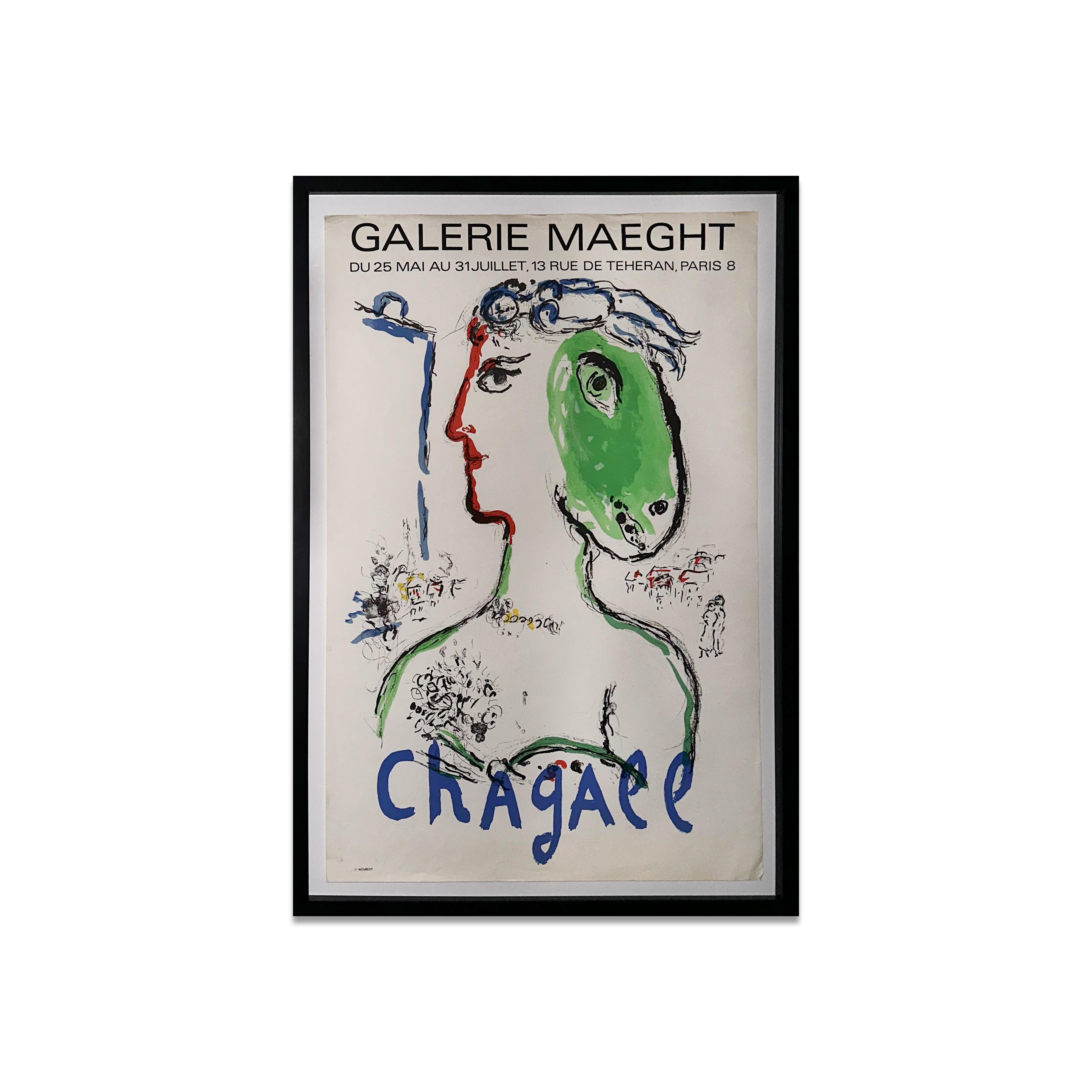 Marc Chagall: Der Künstler als Phoenix (Ausstellungsplakat) (Französisch) im Angebot