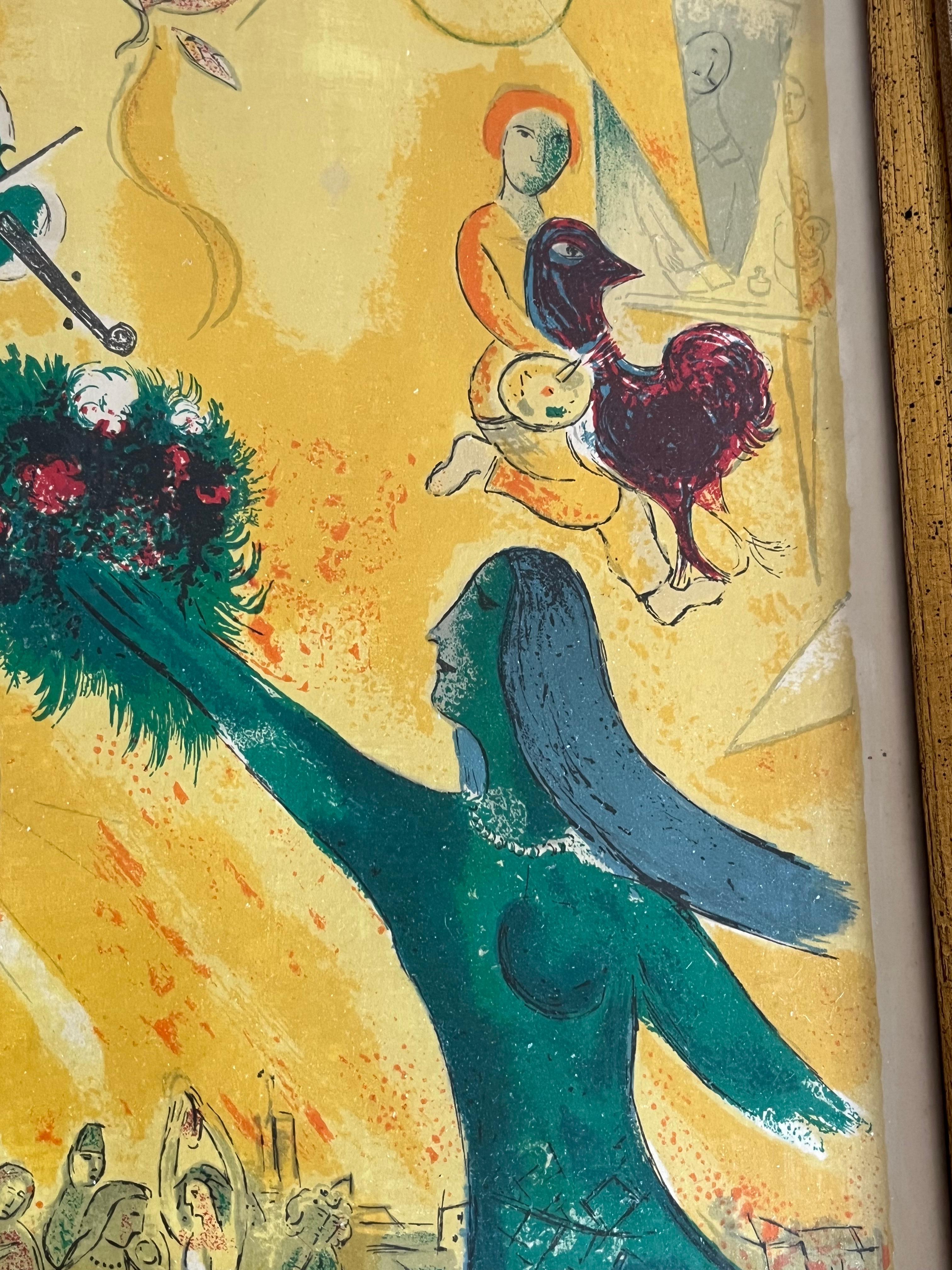 20th Century Marc Chagall “The Dance” 1950 Litho For Sale