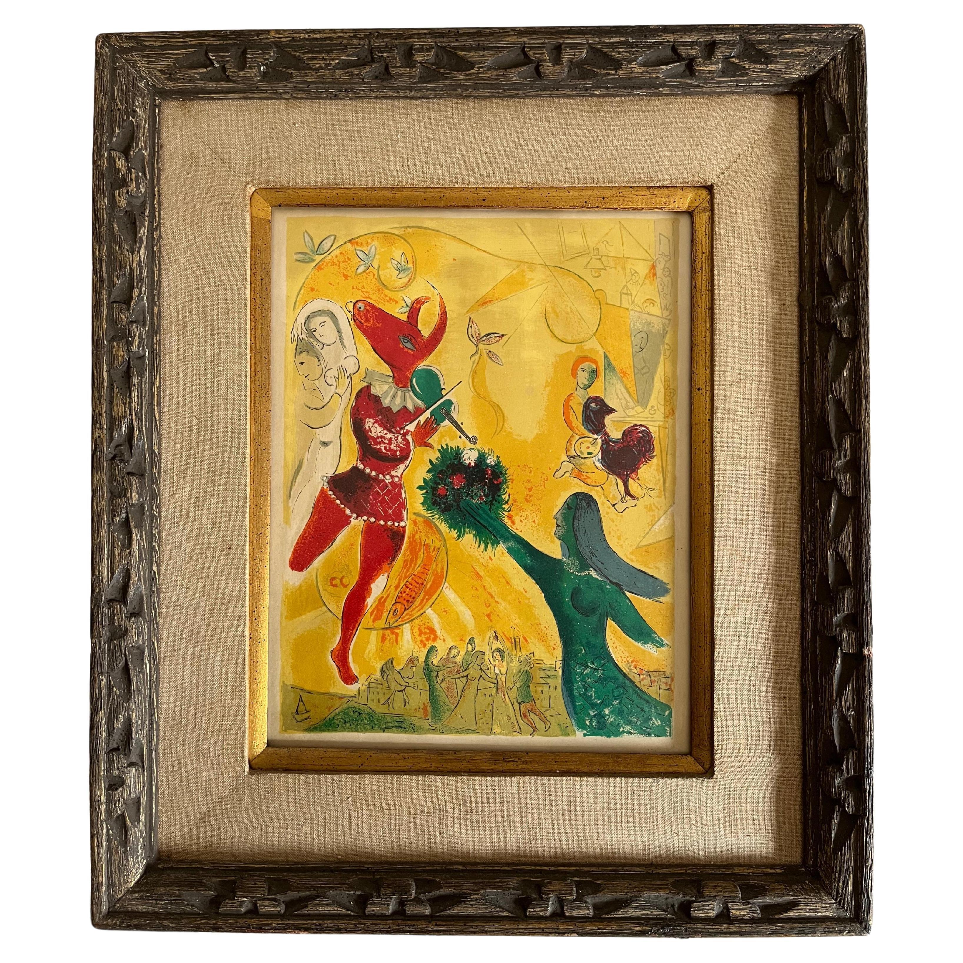 Marc Chagall “The Dance” 1950 Litho For Sale
