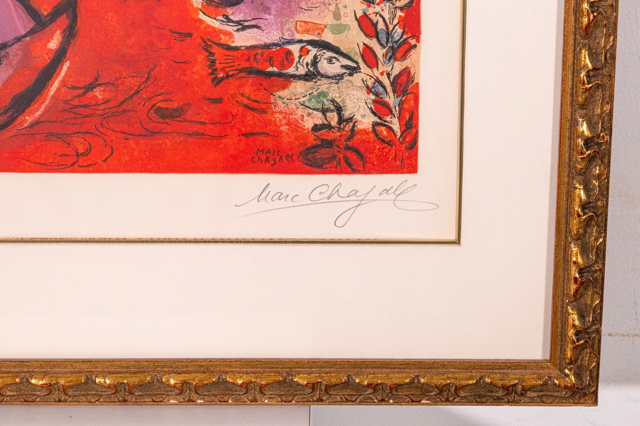 Marc Chagall: „The Tribe of Zebulon“ (Mourlot CS 16), signierte Lithographie auf Papier im Zustand „Gut“ im Angebot in Keego Harbor, MI