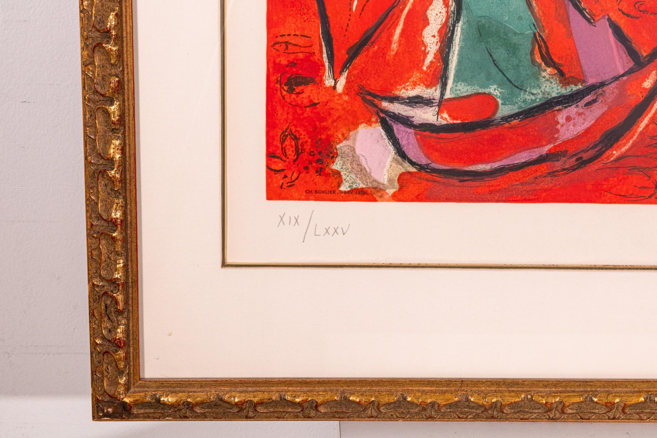 Milieu du XXe siècle Marc Chagall The Tribe of Zebulon (Mourlot CS 16) Lithographie sur papier signée en vente