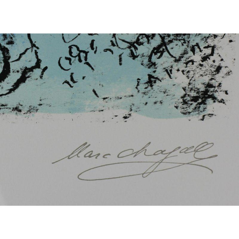 Marc Chagall Vers La Autre Clarte towards Another Light Lithographie édition limitée avec certificat d'authenticité en vente 1