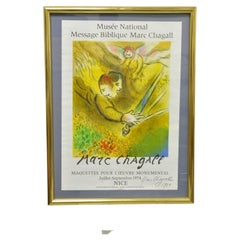 Marc Chagall "The Angel of Judgement" 1974 Lithograph Poster Rare Proof Signed
