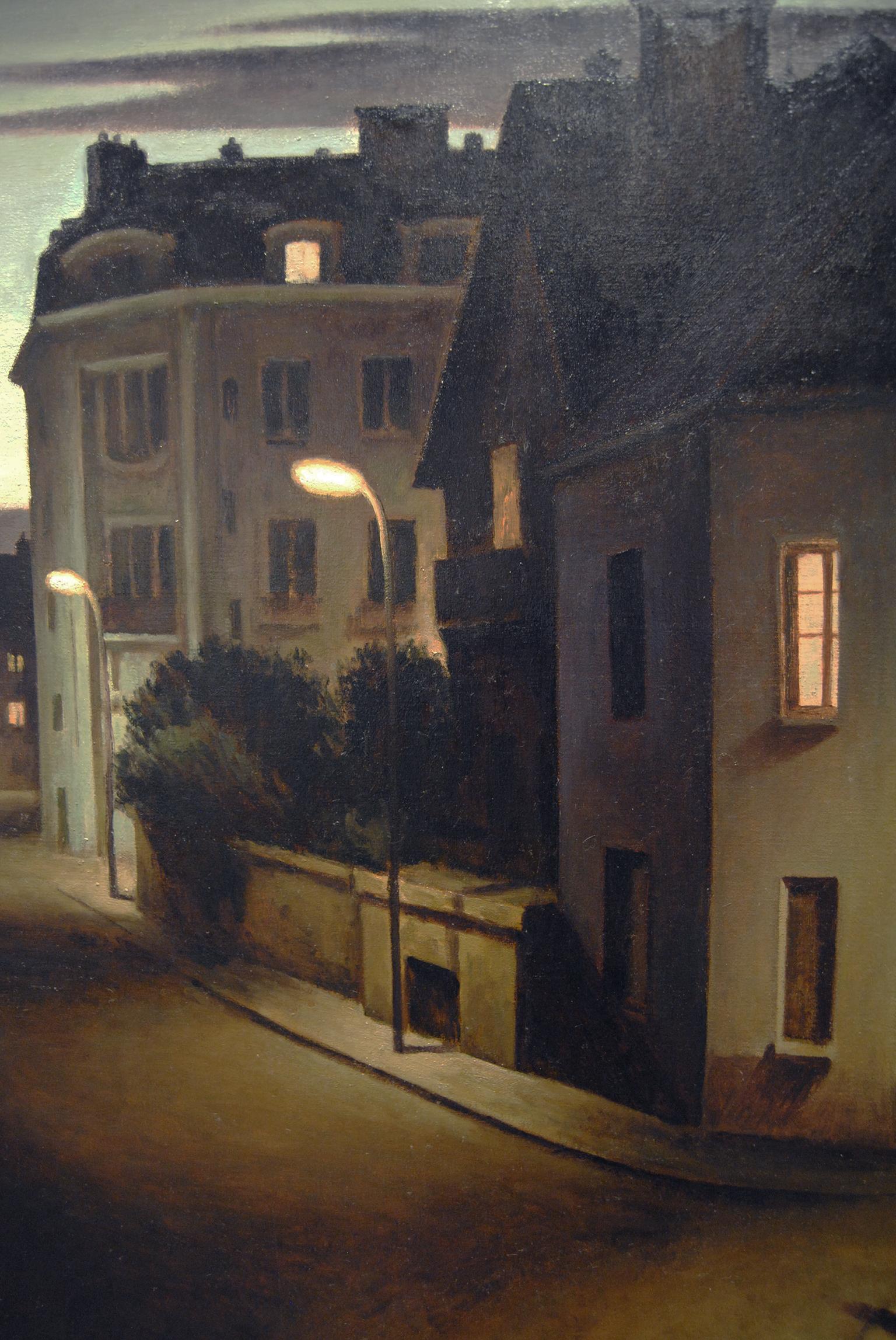 Le chateau - Surrealist Painting by Marc Chalme