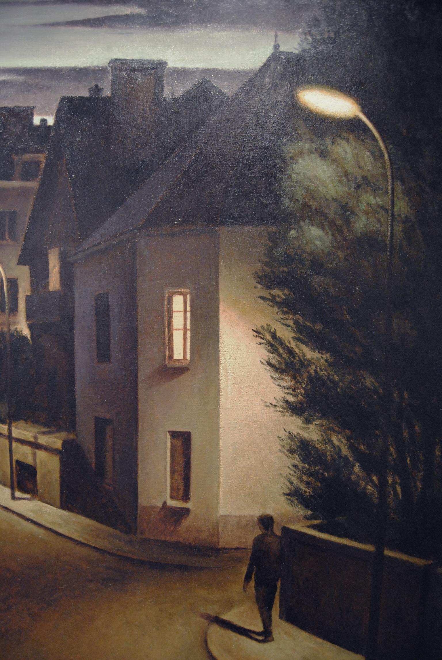 Le chateau - Black Figurative Painting by Marc Chalme