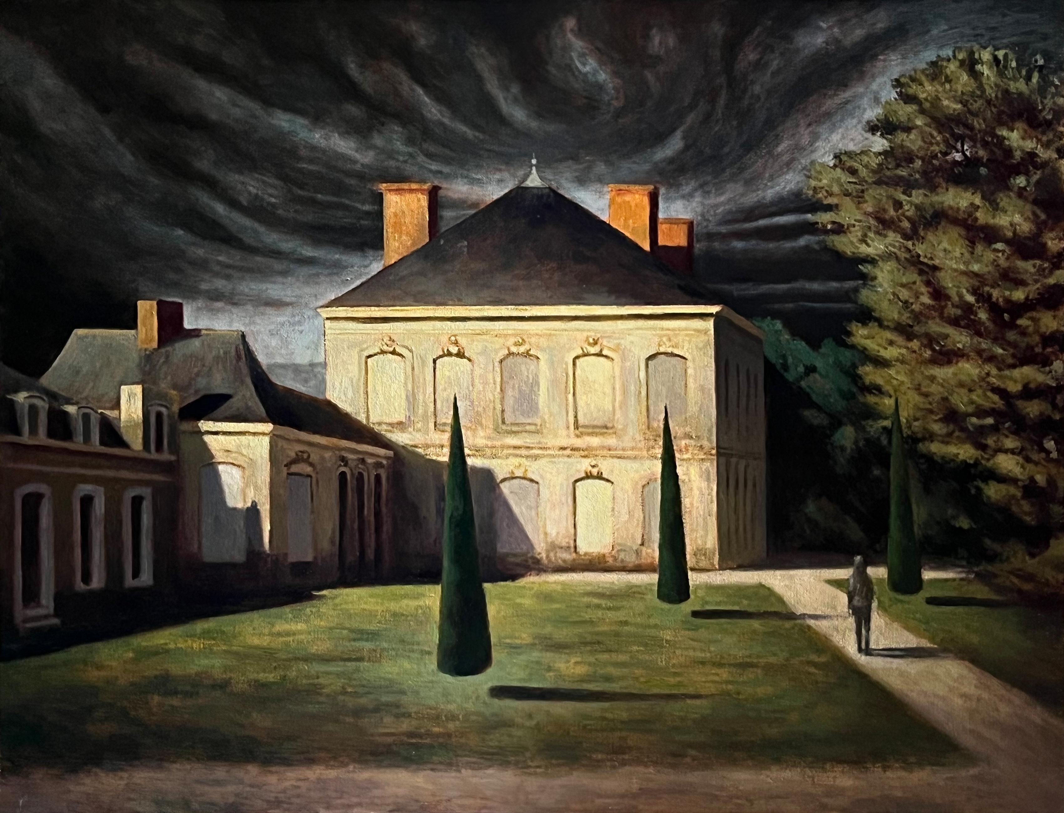 Les Ifs - Painting by Marc Chalme