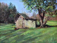 "La cabane à outils de grand-père" - Réalisme contemporain - Paysage - Manet