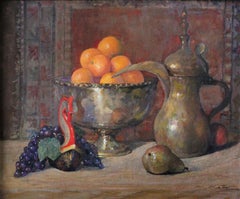 "Naturaleza muerta con naranjas" - Realismo contemporáneo - Naturaleza muerta - Manet