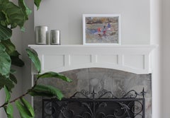 ""Sommerzeit"" - Zeitgenössischer Impressionismus - Figurative Strandszene - Mantel