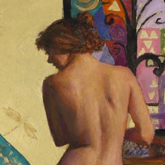 "What to Wear" - zeitgenössischer Realismus - figurativ - Muster - Akt