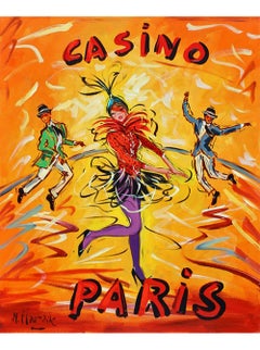 Casino Paris Rouge - Figurative Fashion Painting by Marc Clauzade