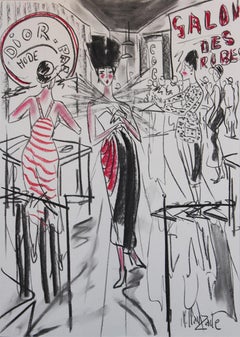 Dior Bar - Pittura figurativa di Marc Clauzade