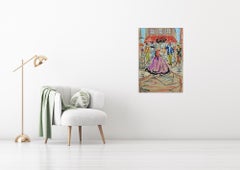 La Brasserie - Figurative Painting by Marc Clauzade