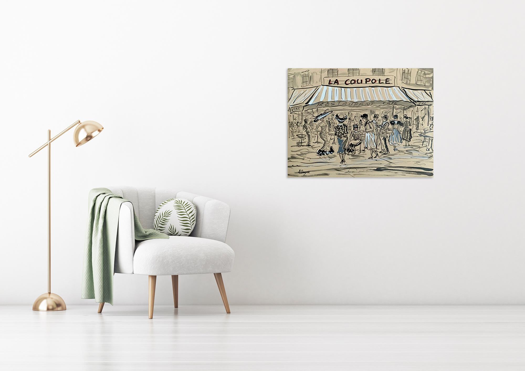La Coupole - Pintura Figurativa de Marc Clauzade 1