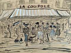 La Coupole – Figuratives Gemälde von Marc Clauzade