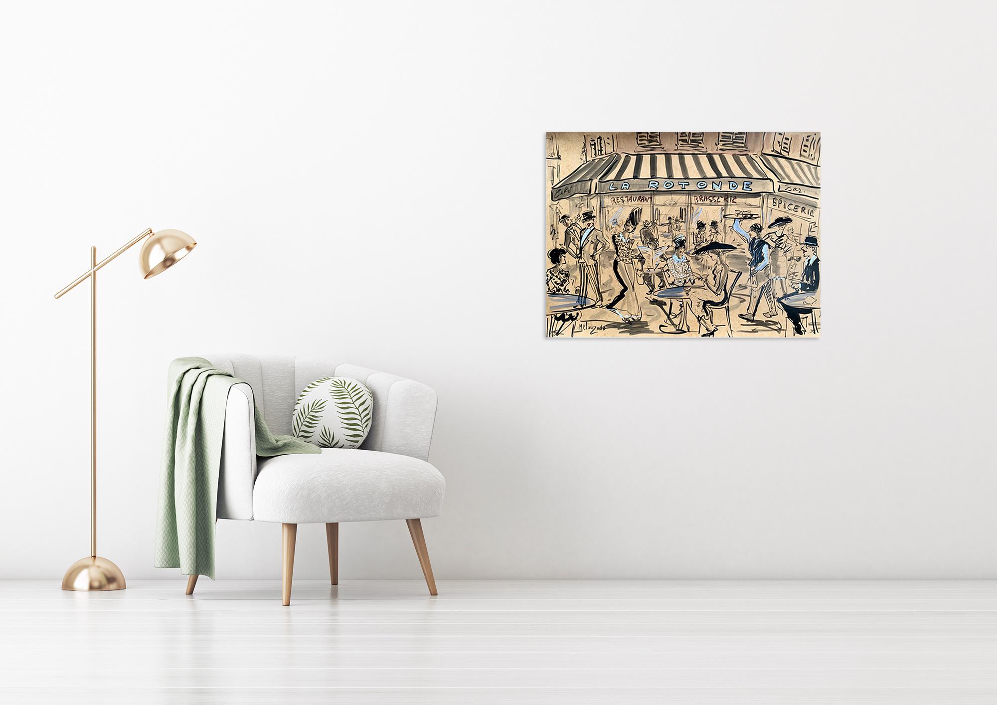 ﻿﻿Framing is included - please note that the frame will add a few inches all around.

Marc Clauzade, Paris born artist and France’s most prominent living artistic asset. Raised in a family of art and fashion, both grandmothers were fashion designers