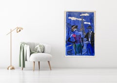 La Tour Eiffel - Figurative Painting by Marc Clauzade