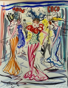 Mode Coco - Peinture figurative de Marc Clauzade