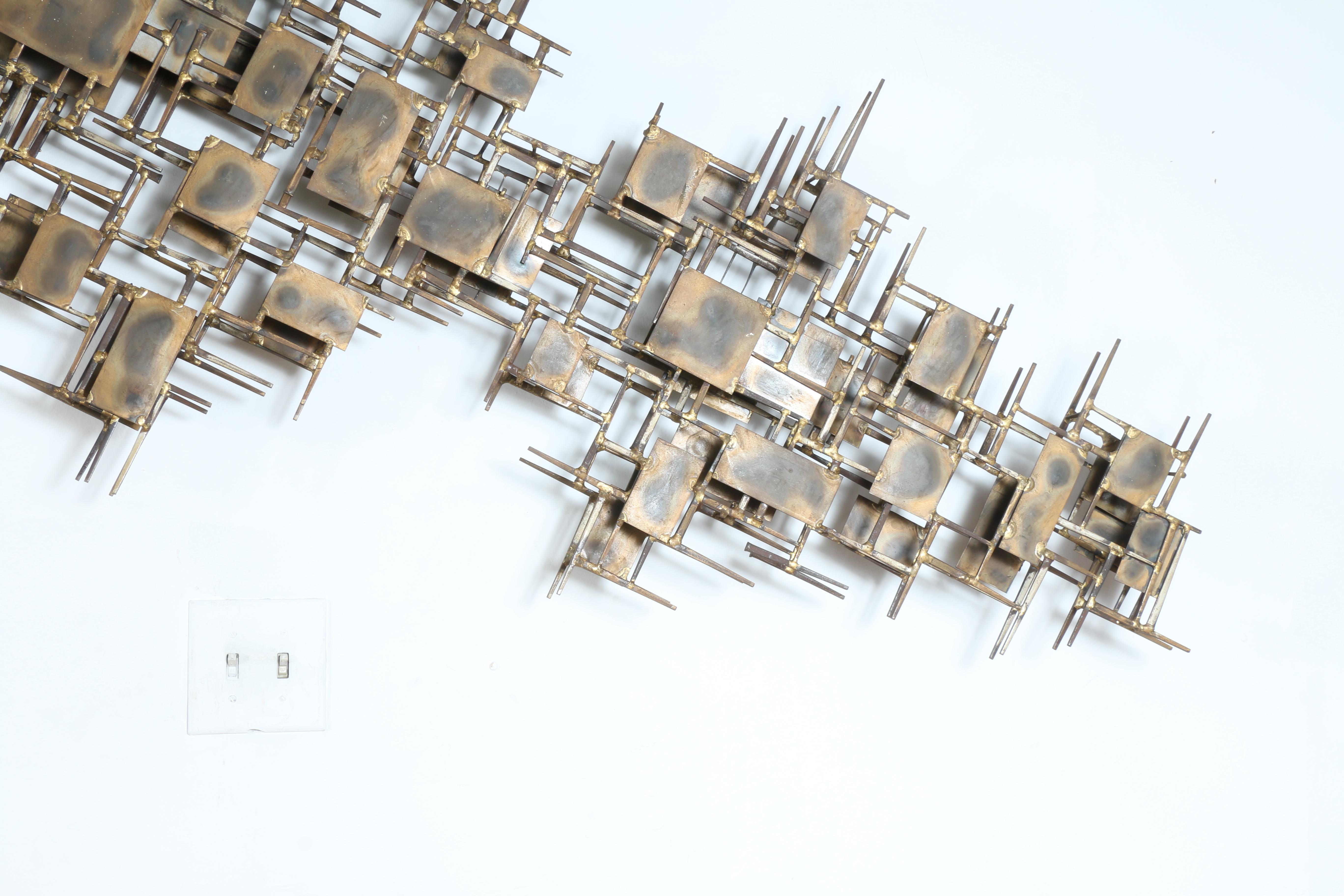 Mid-Century Modern Marc Crates Wall Sculpture