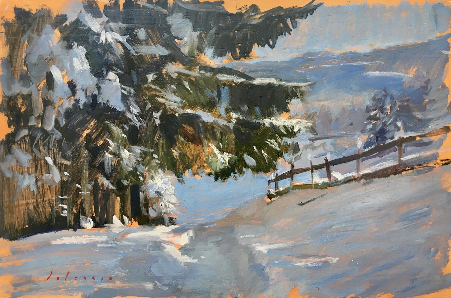 Marc Dalessio Landscape Painting - Above Bad Dürrnberg