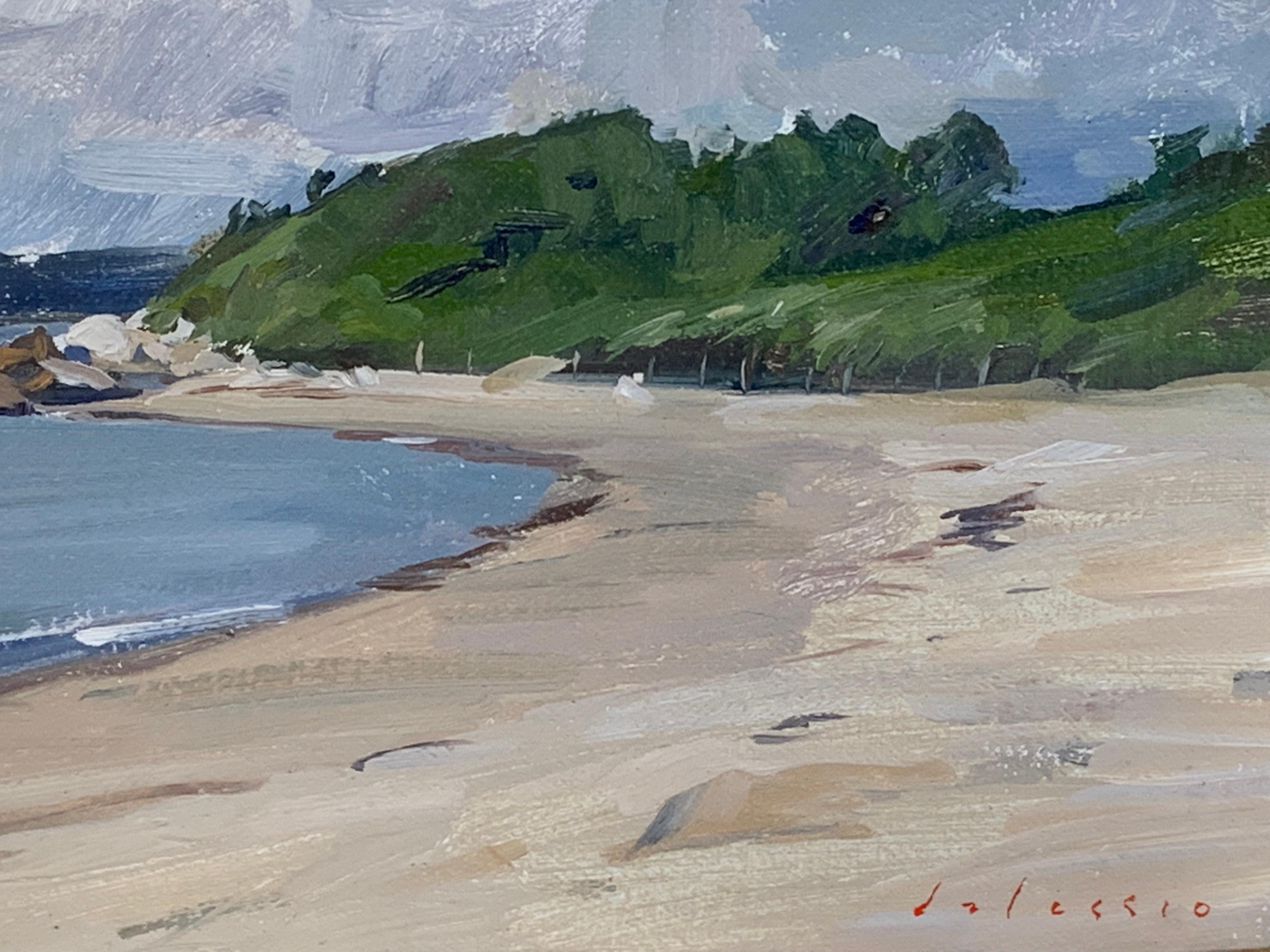 Cape Cod (Grau), Landscape Painting, von Marc Dalessio