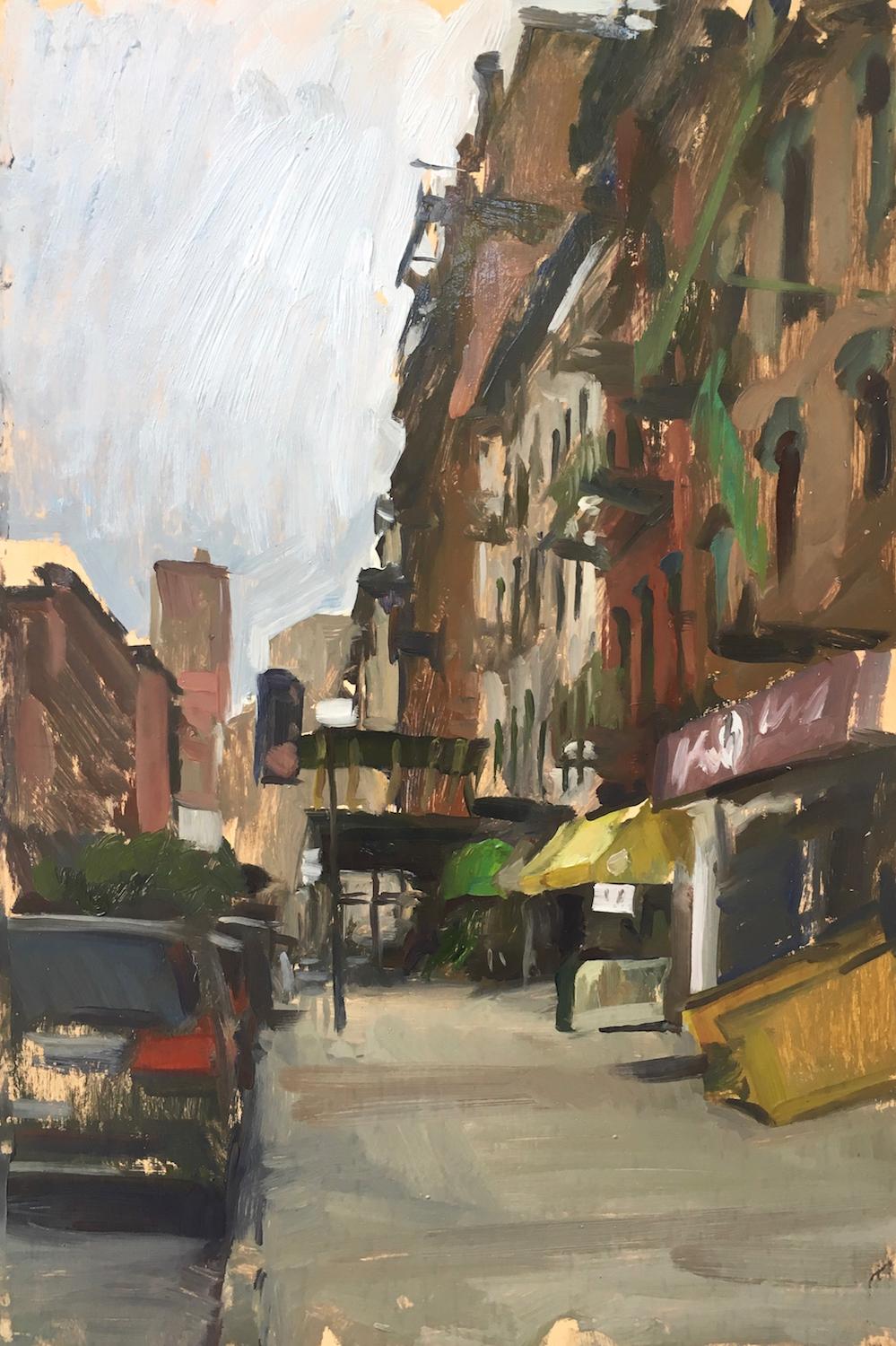 Marc Dalessio Figurative Painting - Centre Street, Chinatown, NY