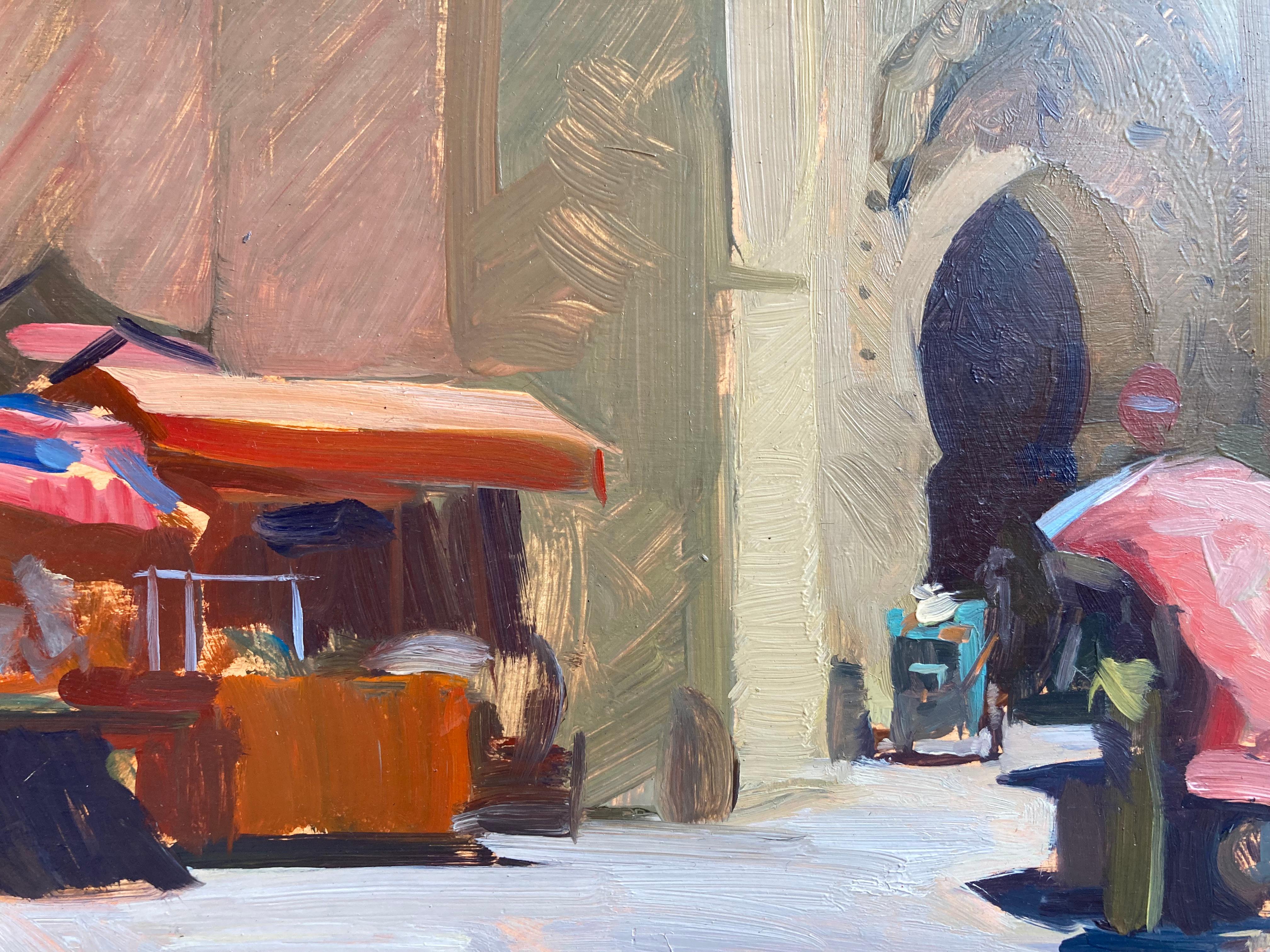 „Stadttore, Fez“ Pleinair-Gemälde von Ppl am Rand eines Dorfes in Marokko  im Angebot 2