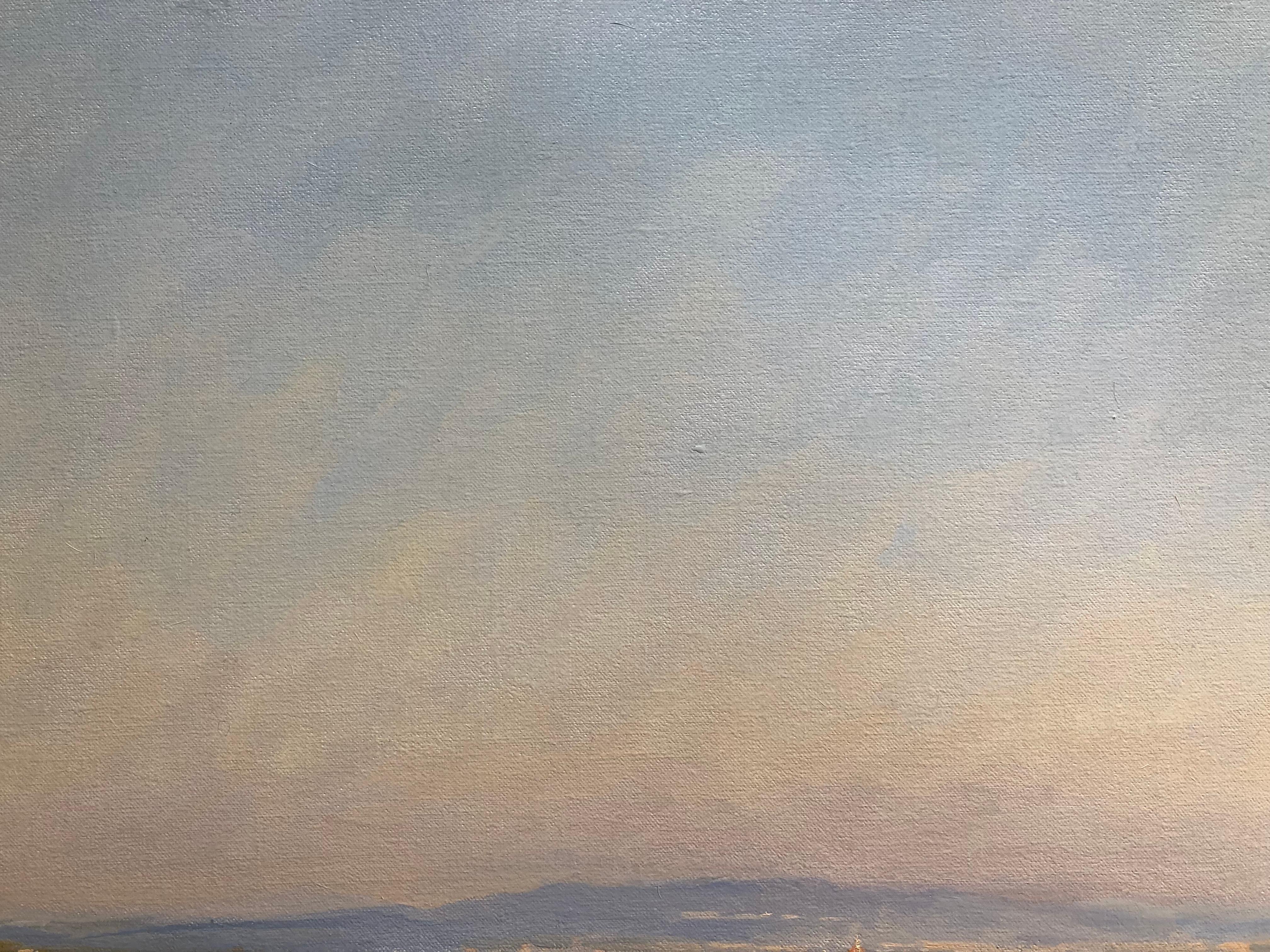 « Dun Light, Florence », peinture à l'huile en plein air de Florence rayonnant au loin en vente 5