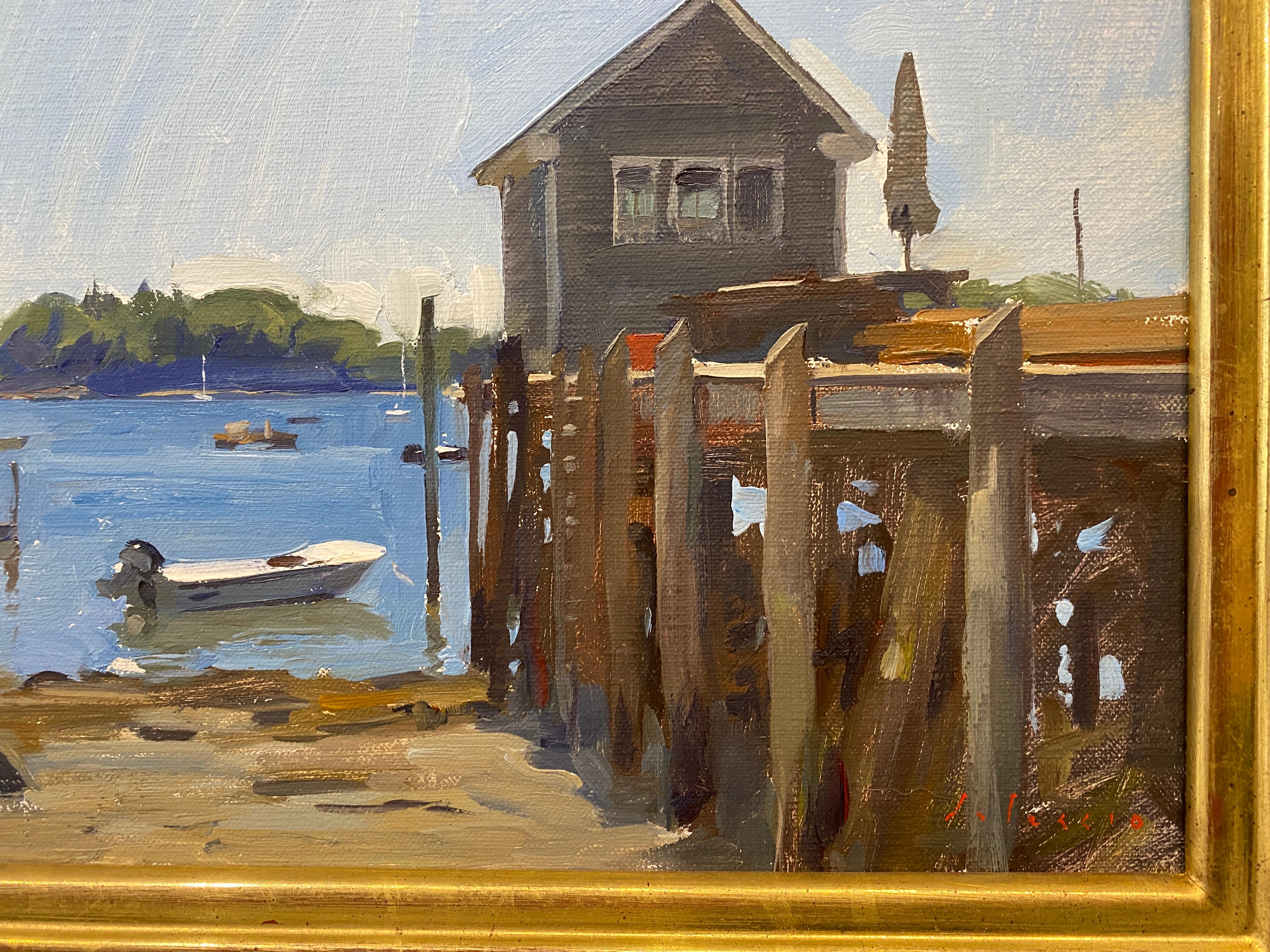 lake dock painting