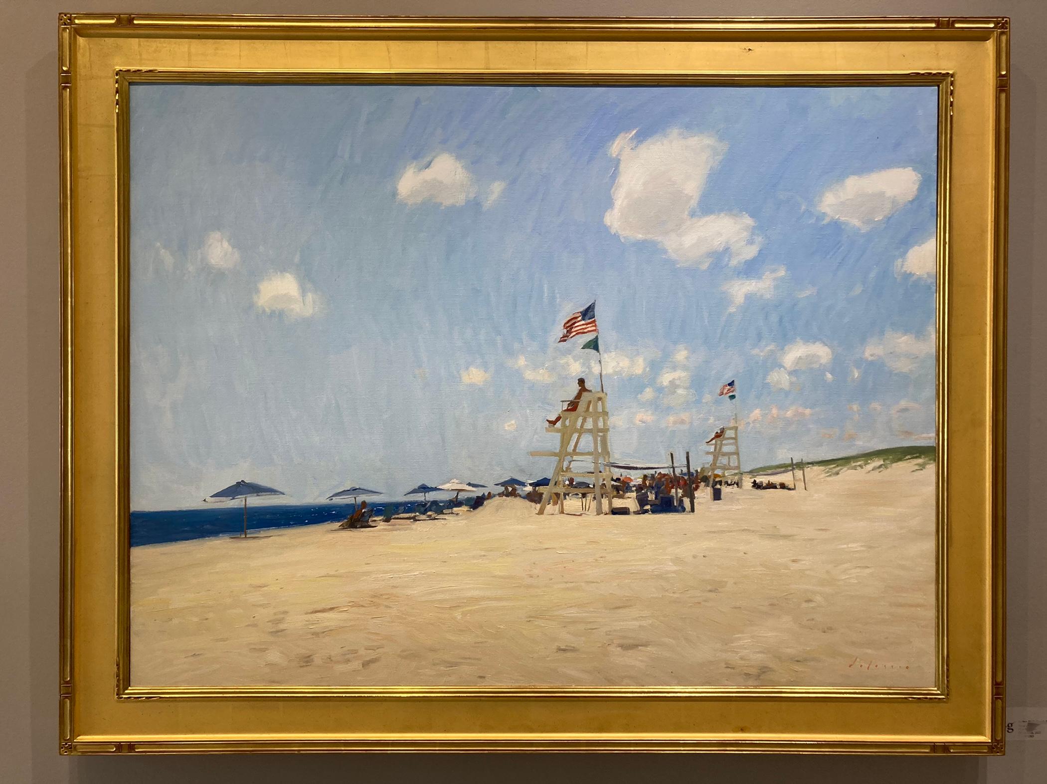Spiaggia di Indian Wells, fine estate - Painting di Marc Dalessio
