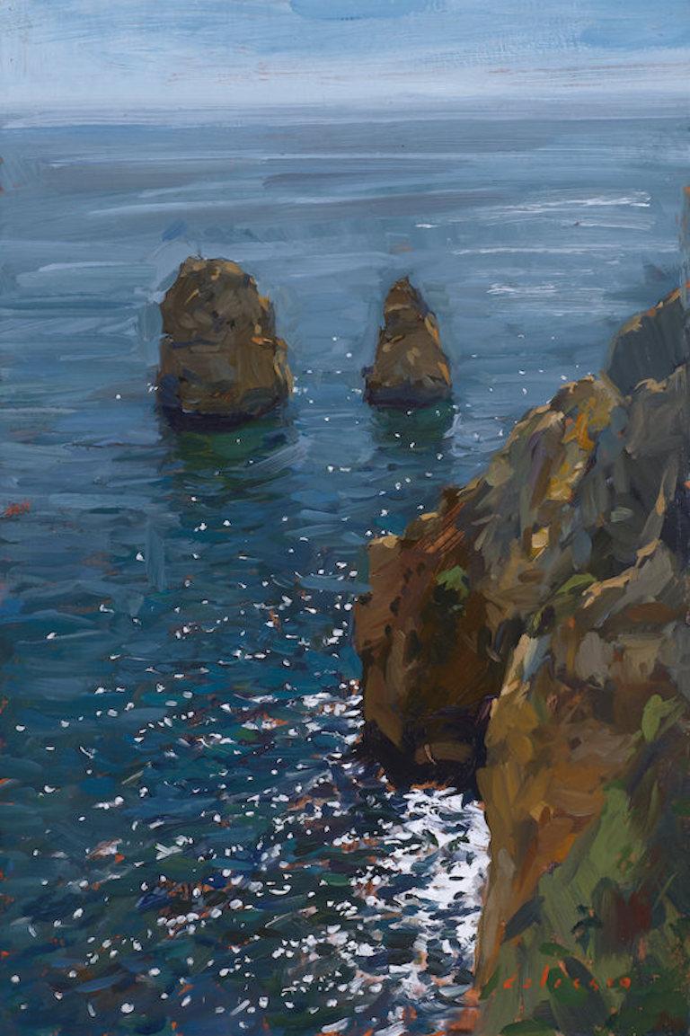 Marc Dalessio Landscape Painting - Ponta da Piedade Cliffs