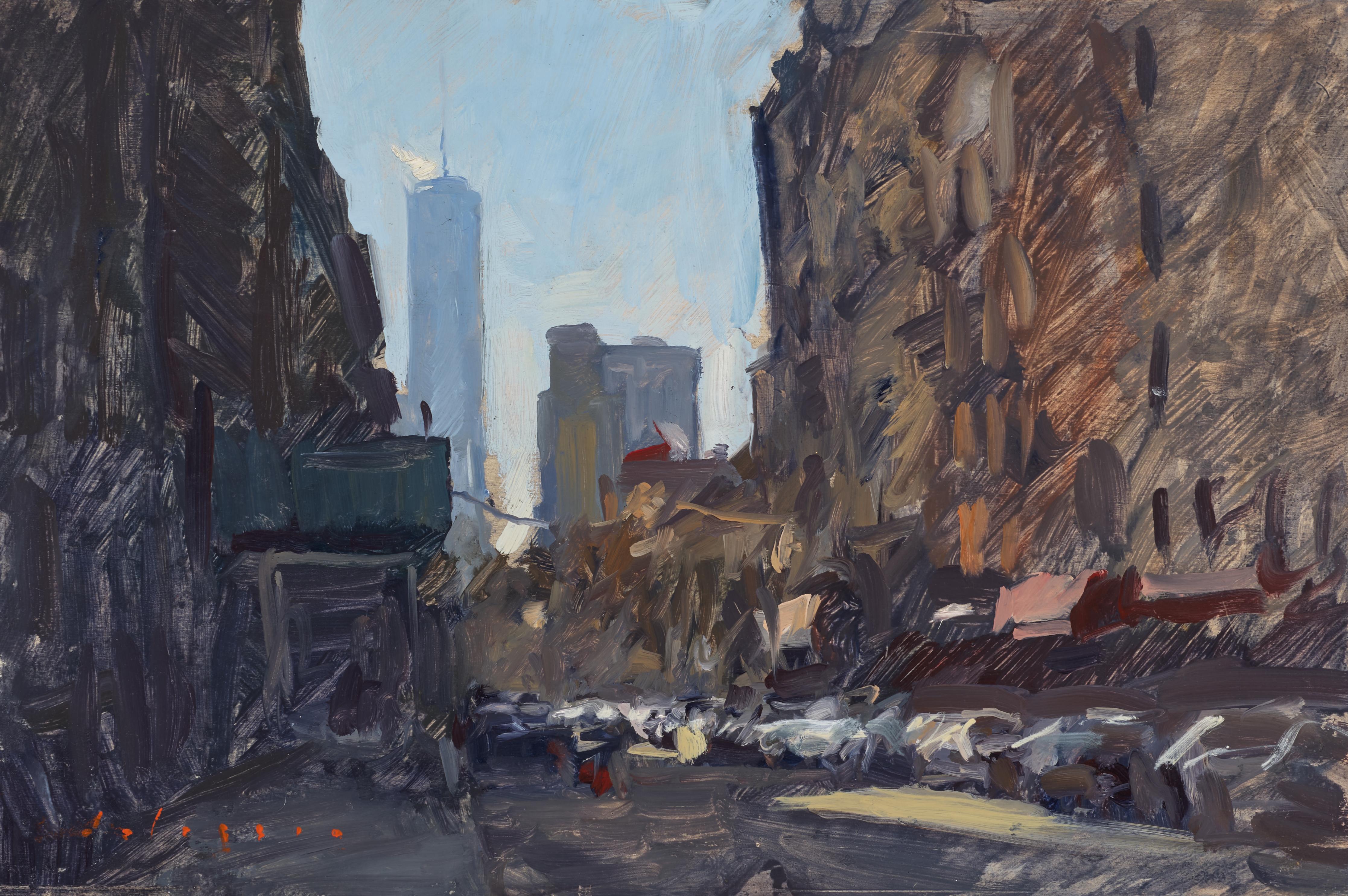 "Soho", óleo de Nueva York, del impresionista estadounidense Marc Dalessio