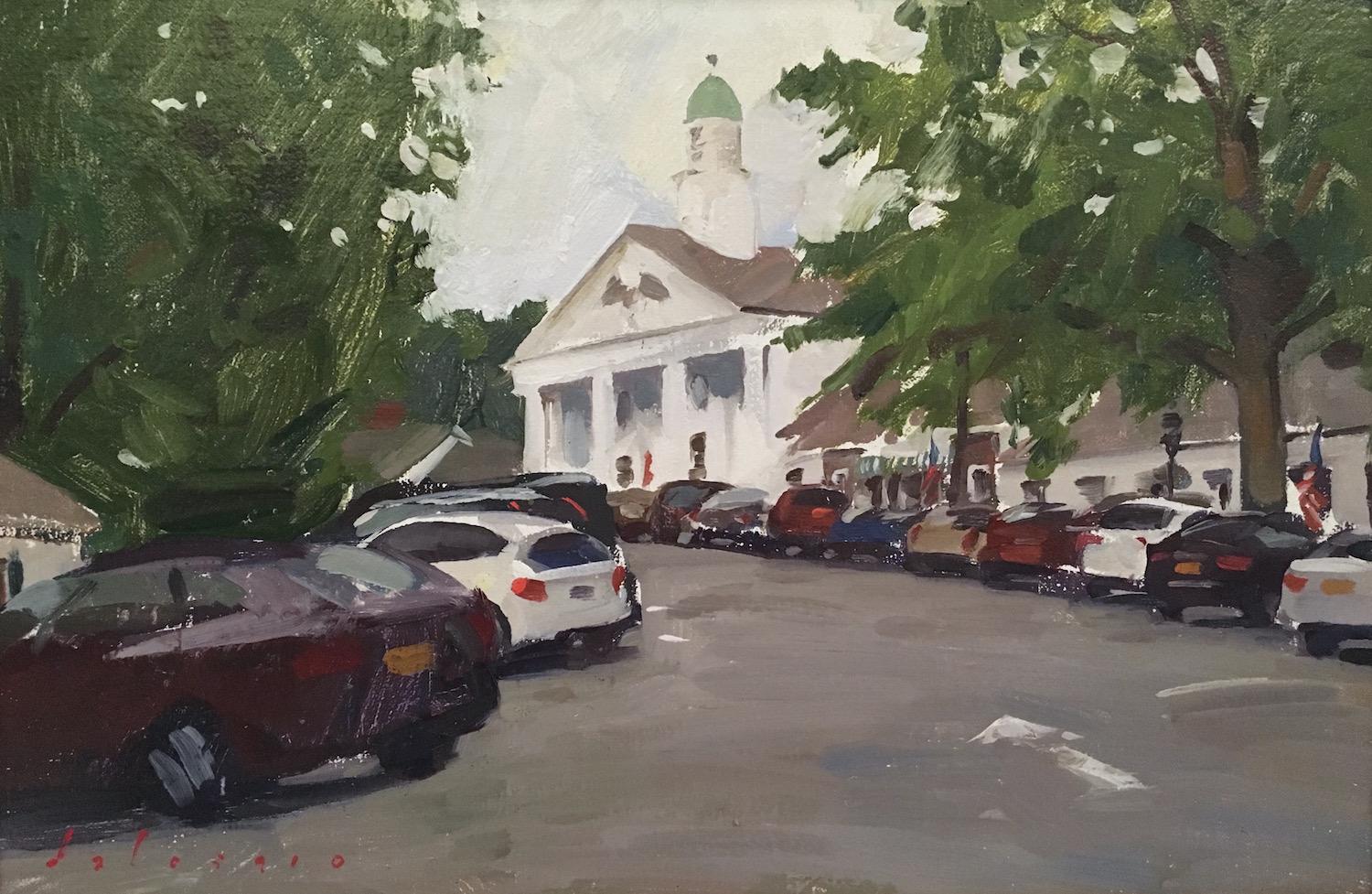 Marc Dalessio Landscape Painting - Stony Brook Village